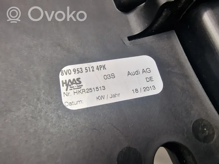 Audi A3 S3 8V Ohjauspyörän pylvään verhoilu 8V0953512