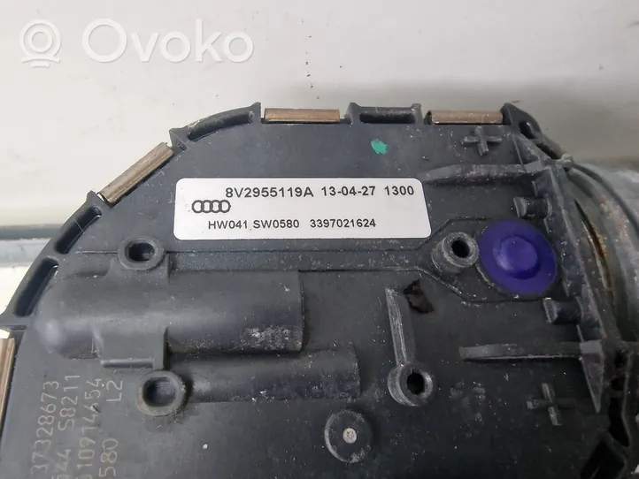 Audi A3 S3 8V Mechanizm i silniczek wycieraczek szyby przedniej / czołowej 8V2955023D