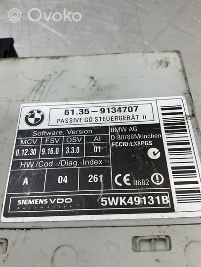 BMW 5 E60 E61 Moduł / Sterownik systemu uruchamiania bezkluczykowego 9134707