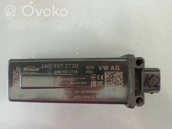 Audi Q7 4M Tire pressure control unit 4M0907273B