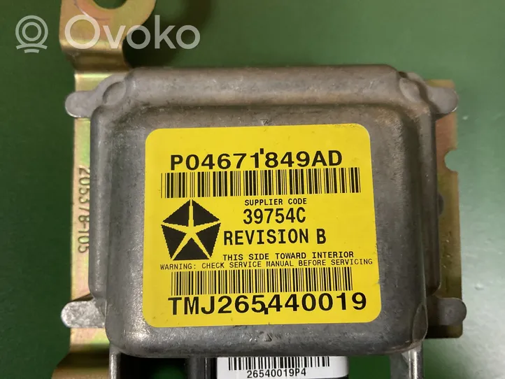 Plymouth Neon Module de contrôle airbag P04671849AD