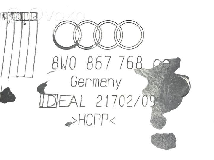 Audi A4 S4 B9 (C) pillar trim 8W0867768