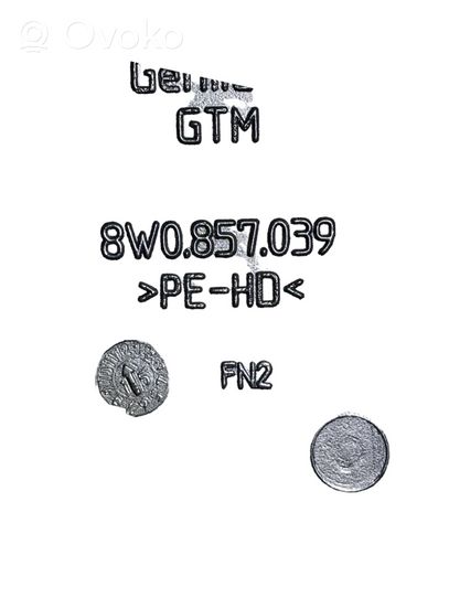 Audi A4 S4 B9 Cabin air duct channel 8W0857039