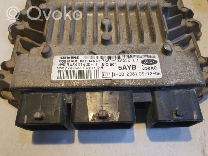 Ford Fiesta Komputer / Sterownik ECU i komplet kluczy 4S6T15K600CA