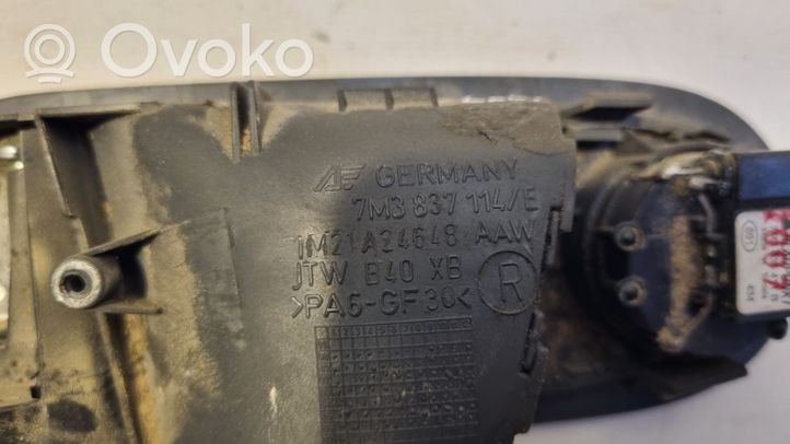 Volkswagen Sharan Klamka wewnętrzna drzwi przednich 7M3837114