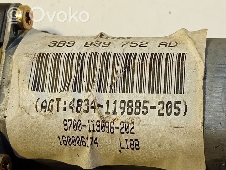 Audi A4 S4 B5 8D Takaoven ikkunan nostomoottori 3B9839752AD