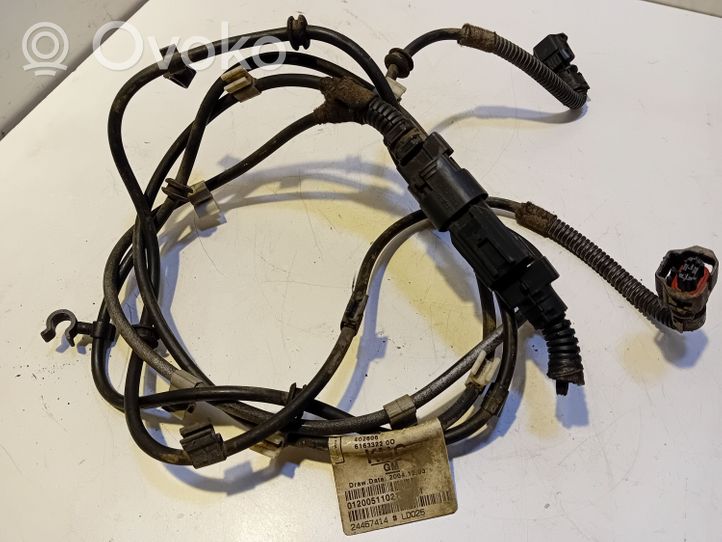 Opel Astra H Front ABS sensor wiring 24467414