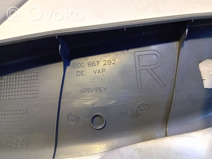 Volkswagen PASSAT B6 (B) pillar trim (bottom) 3C0867292