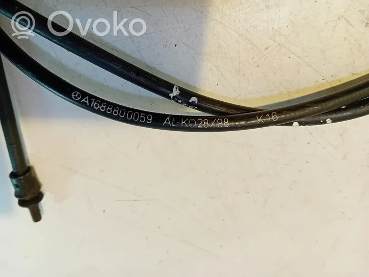 Mercedes-Benz A W168 Engine bonnet/hood lock release cable A1688800059