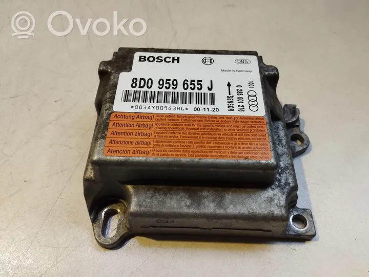 Audi A4 S4 B5 8D Oro pagalvių valdymo blokas 8D0959655J