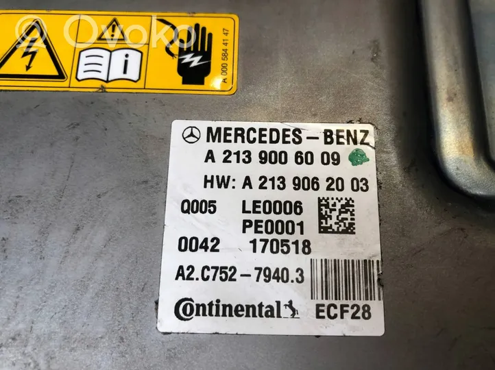 Mercedes-Benz E W213 Muut ohjainlaitteet/moduulit A2139006009