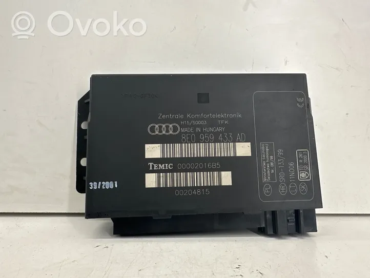 Audi A4 S4 B6 8E 8H Module confort 8E0959433AD