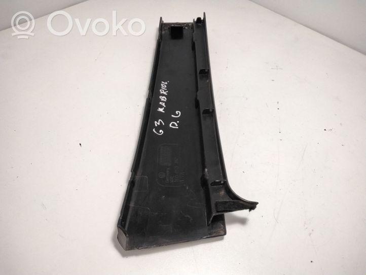 Volkswagen Golf III Front door glass trim molding 1E0853352