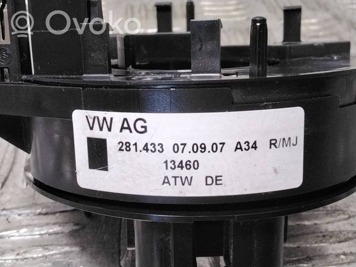 Volkswagen Polo IV 9N3 Innesco anello di contatto dell’airbag (anello SRS) 281434A03