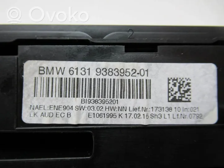 BMW 3 F30 F35 F31 Sisätuulettimen ohjauskytkin 