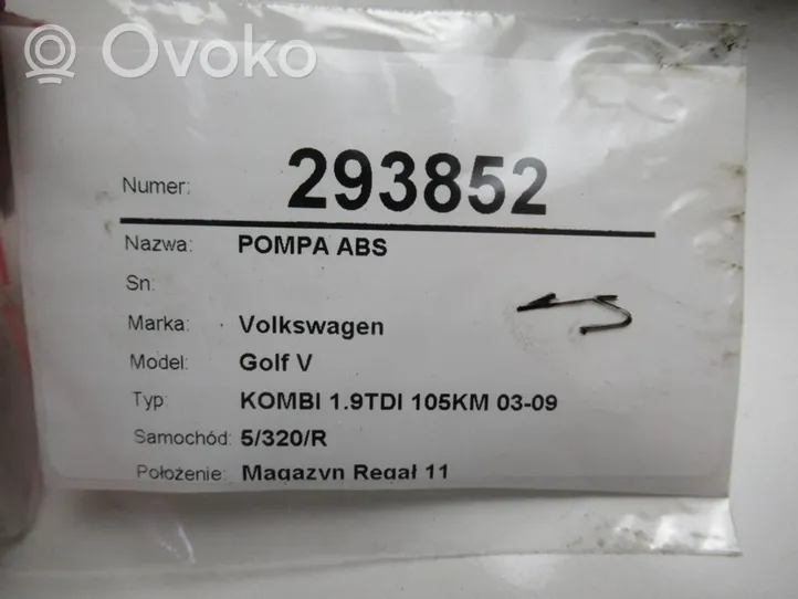 Volkswagen Golf V ABS-pumppu 1K0614117AE