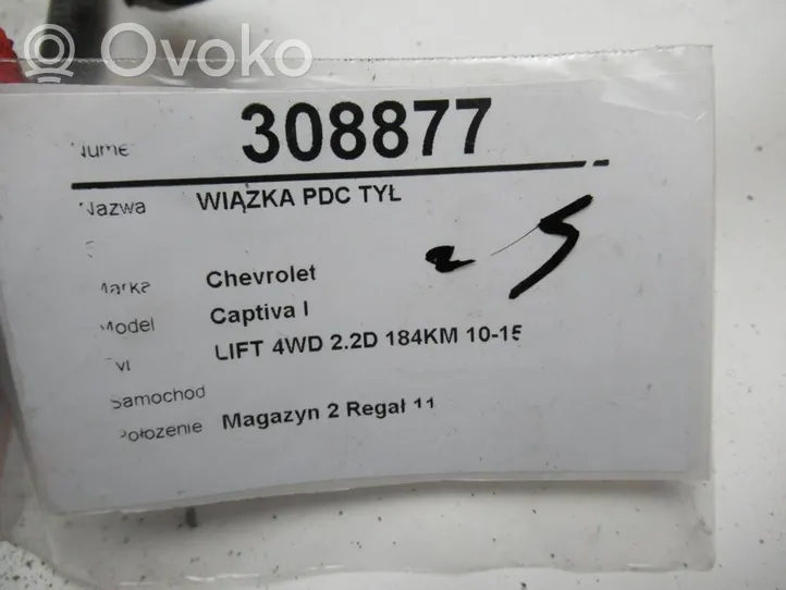 Chevrolet Captiva Wiązka przewodów czujnika parkowania PDC 95240868