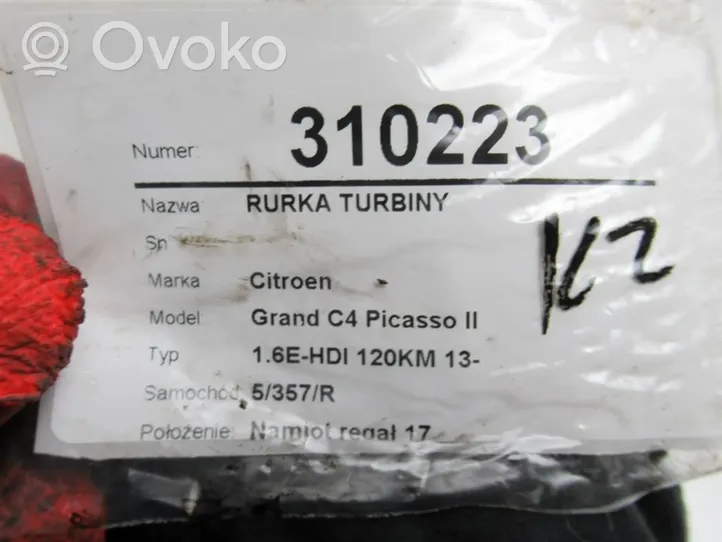 Citroen C4 Grand Picasso Turbo turbocharger oiling pipe/hose 