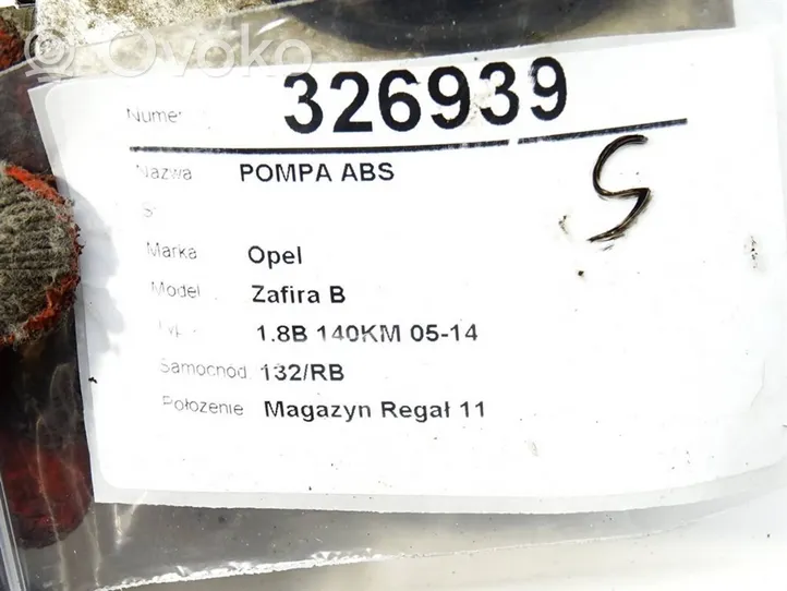 Opel Zafira B Pompe ABS 10096005593