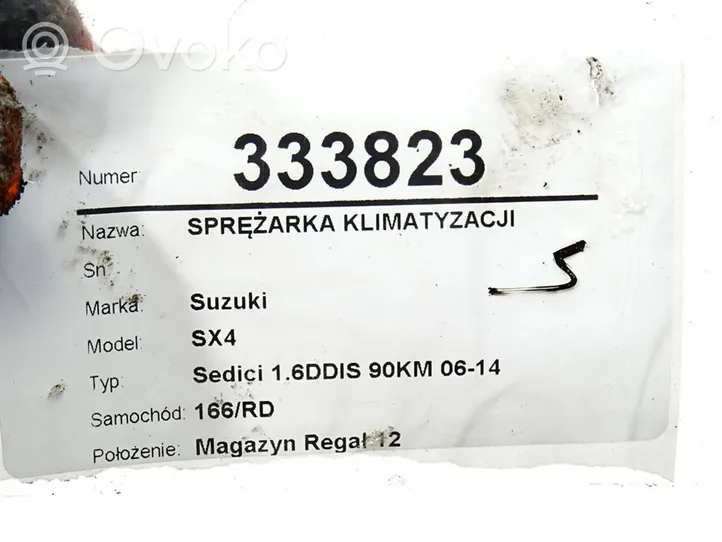Suzuki SX4 Ilmastointilaitteen kompressorin pumppu (A/C) 95200-69KA0