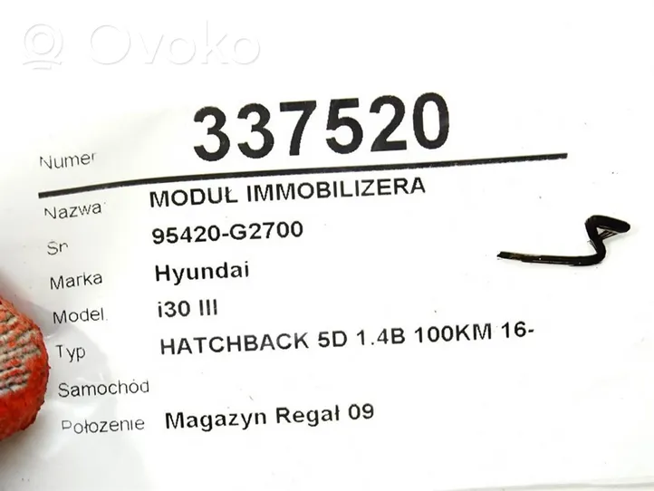 Hyundai i30 Kiti valdymo blokai/ moduliai 95420-G2700