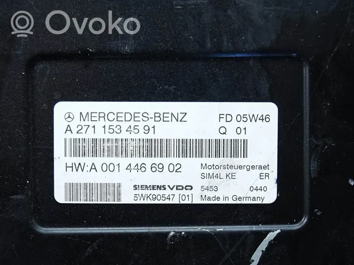 Mercedes-Benz C AMG W203 Komputer / Sterownik ECU silnika A2710107444