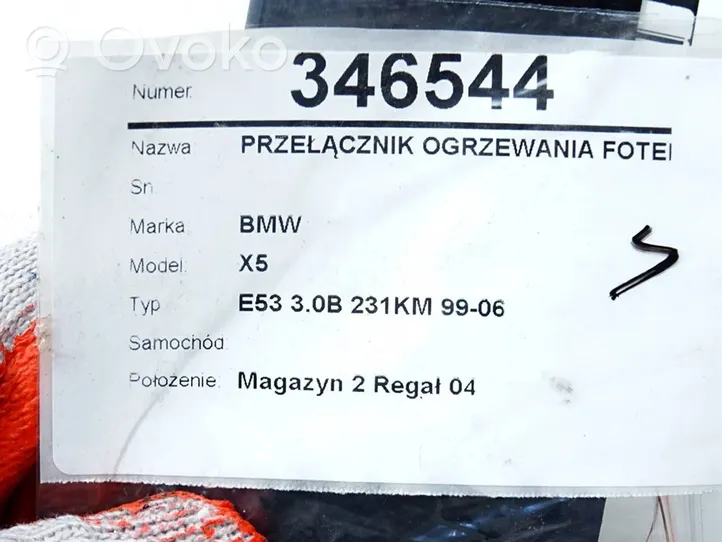 BMW X5 E53 Sėdynių šildymo jungtukas 8373736