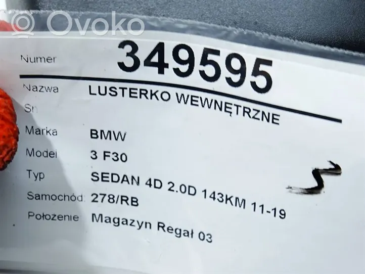 BMW 3 F30 F35 F31 Galinio vaizdo veidrodis (salone) 9290698