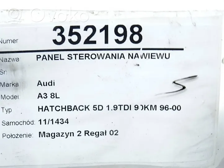 Audi A3 S3 8L Przełącznik / Włącznik nawiewu dmuchawy 