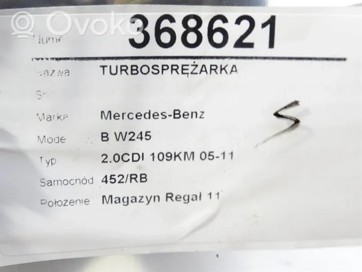 Mercedes-Benz B W245 Turboahdin A6400901380