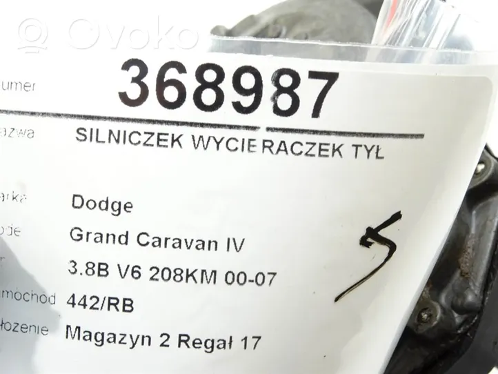 Dodge Grand Caravan Moteur d'essuie-glace arrière 