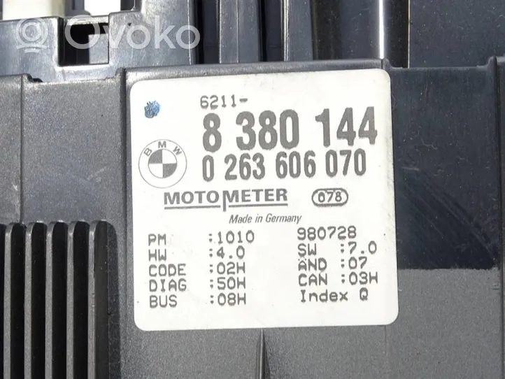 BMW 3 E46 Velocímetro (tablero de instrumentos) 8380144