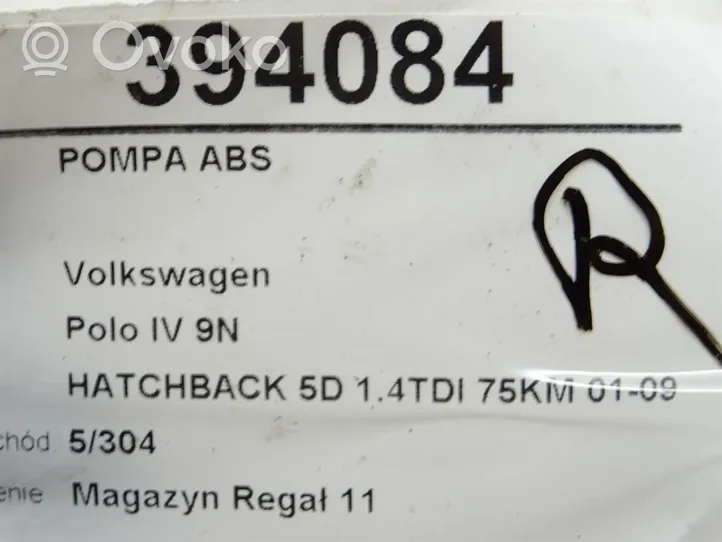 Volkswagen Polo IV 9N3 ABS-pumppu 6Q0614117H