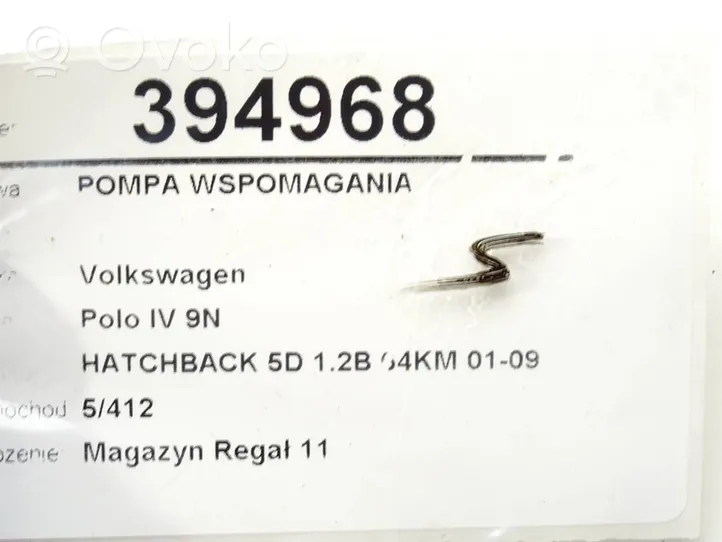 Volkswagen Polo IV 9N3 Stūres pastiprinātāja sūknis 