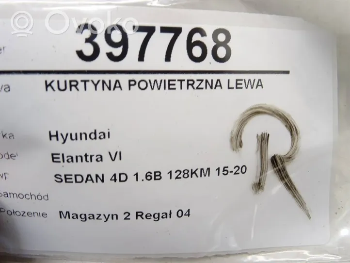 Hyundai Elantra VI Stogo oro pagalvė (užuolaida) 85010F2200