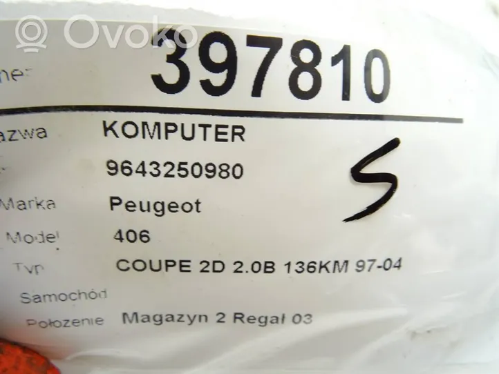 Peugeot 406 Komputer / Sterownik ECU silnika 