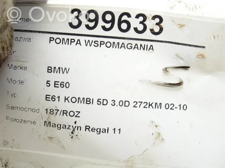 BMW 5 E60 E61 Vairo stiprintuvo siurblys LFR440