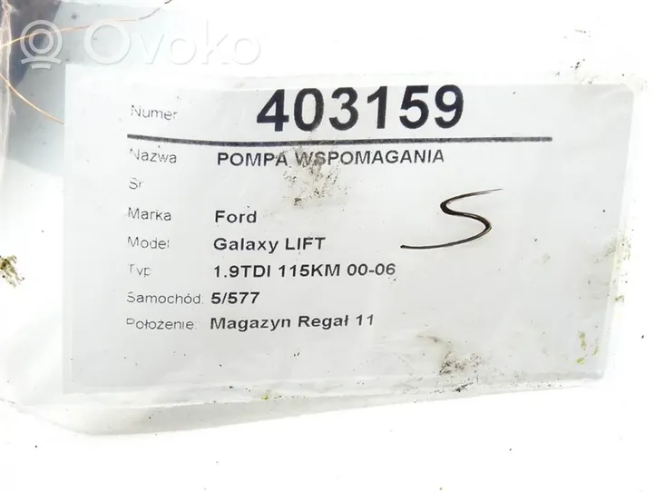 Ford Galaxy Pompa wspomagania układu kierowniczego 