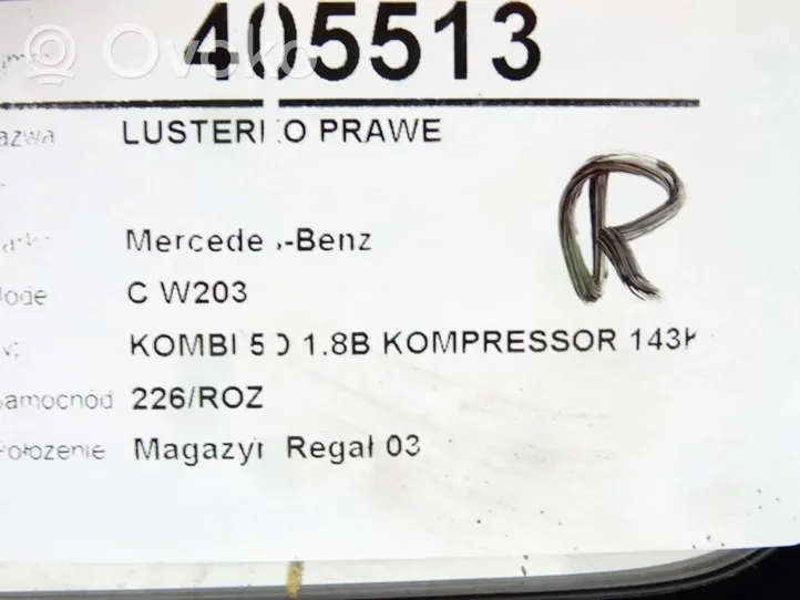 Mercedes-Benz C AMG W203 Elektryczne lusterko boczne drzwi przednich 