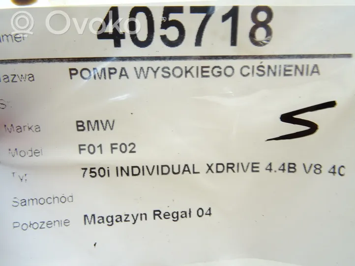 BMW 7 F01 F02 F03 F04 Polttoaineen ruiskutuksen suurpainepumppu 7595350