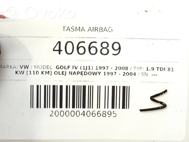 Volkswagen Golf IV Turvatyynyn liukurenkaan johdotus 1J0959653