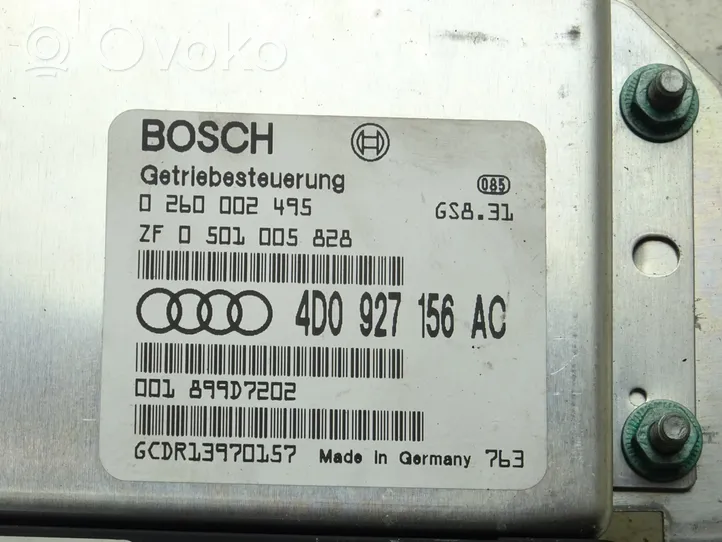 Audi A8 S8 D2 4D Vaihdelaatikon ohjainlaite/moduuli 4D0927156AC