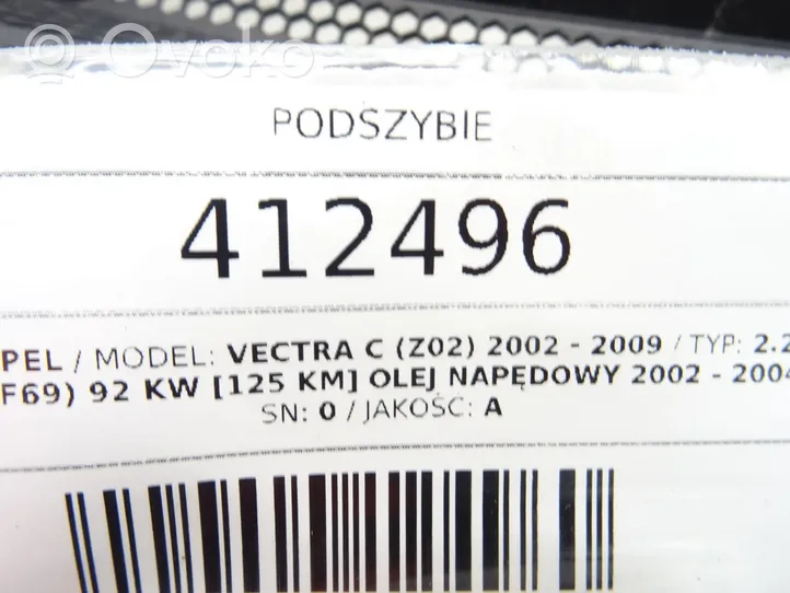 Opel Vectra C Pyyhinkoneiston lista 