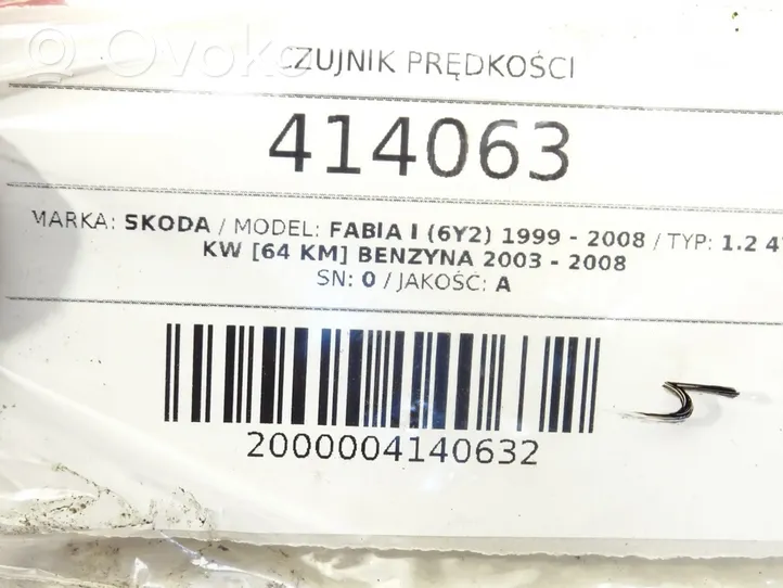 Skoda Fabia Mk1 (6Y) Czujnik prędkości obrotowej koła ABS 6Q0919149A