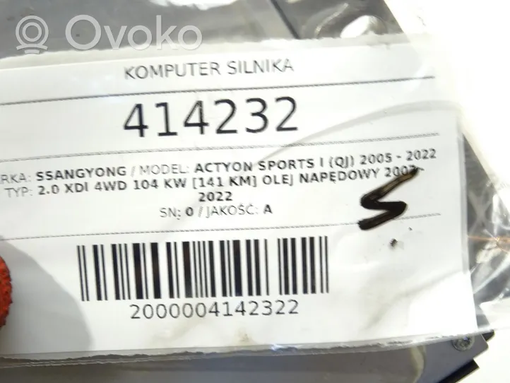 SsangYong Actyon sports I Komputer / Sterownik ECU silnika A6645404432