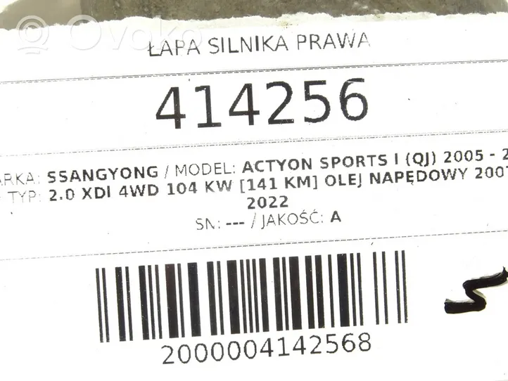 SsangYong Actyon sports I Support, suspension du moteur A6652232304