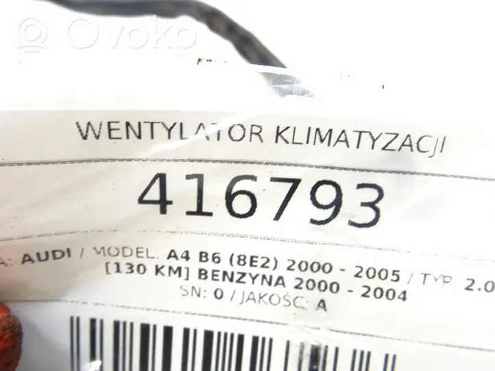 Audi A4 S4 B6 8E 8H Kit ventilateur 