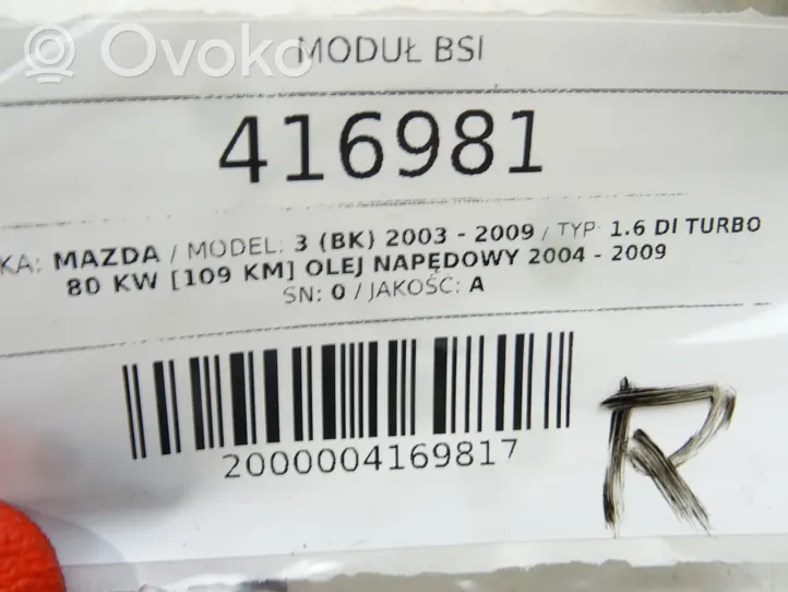 Mazda 3 I Muut ohjainlaitteet/moduulit BP8F66730H