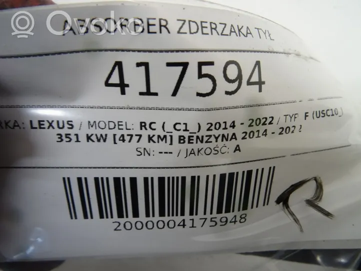 Lexus RC Poutre de soutien de pare-chocs arrière 52615-24100