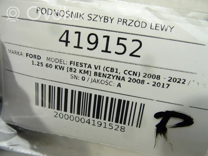 Ford Fiesta Elektryczny podnośnik szyby drzwi przednich 8A61-14A389-B